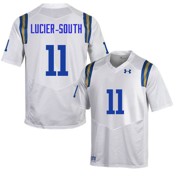 Men #11 Keisean Lucier-South UCLA Bruins Under Armour College Football Jerseys Sale-White - Click Image to Close